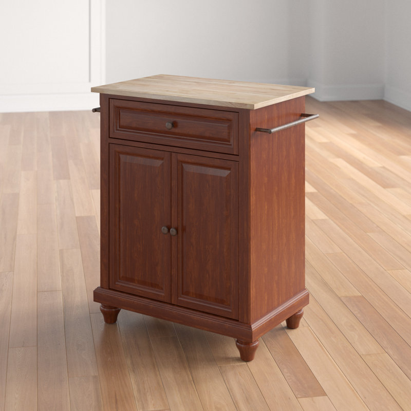 Three Posts™ Hedon Solid Wood Kitchen Cart & Reviews Wayfair